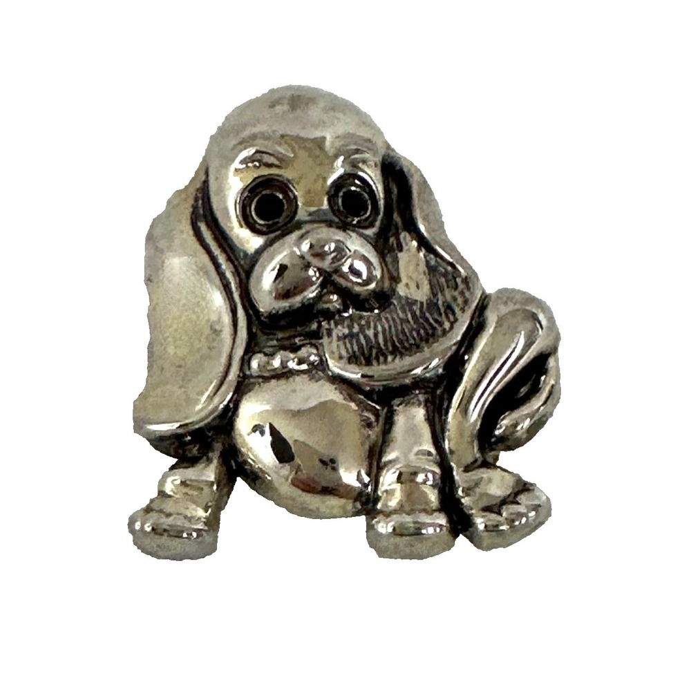 Bassett Hound Brooch and/or Pendant Made and Signed By Best Company